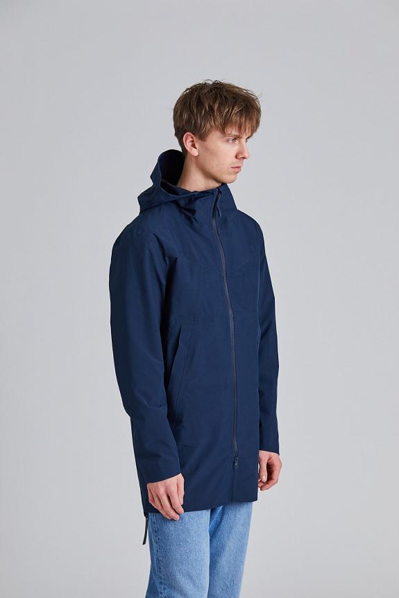 Blæst Helleren Coat Dark Navy-1
